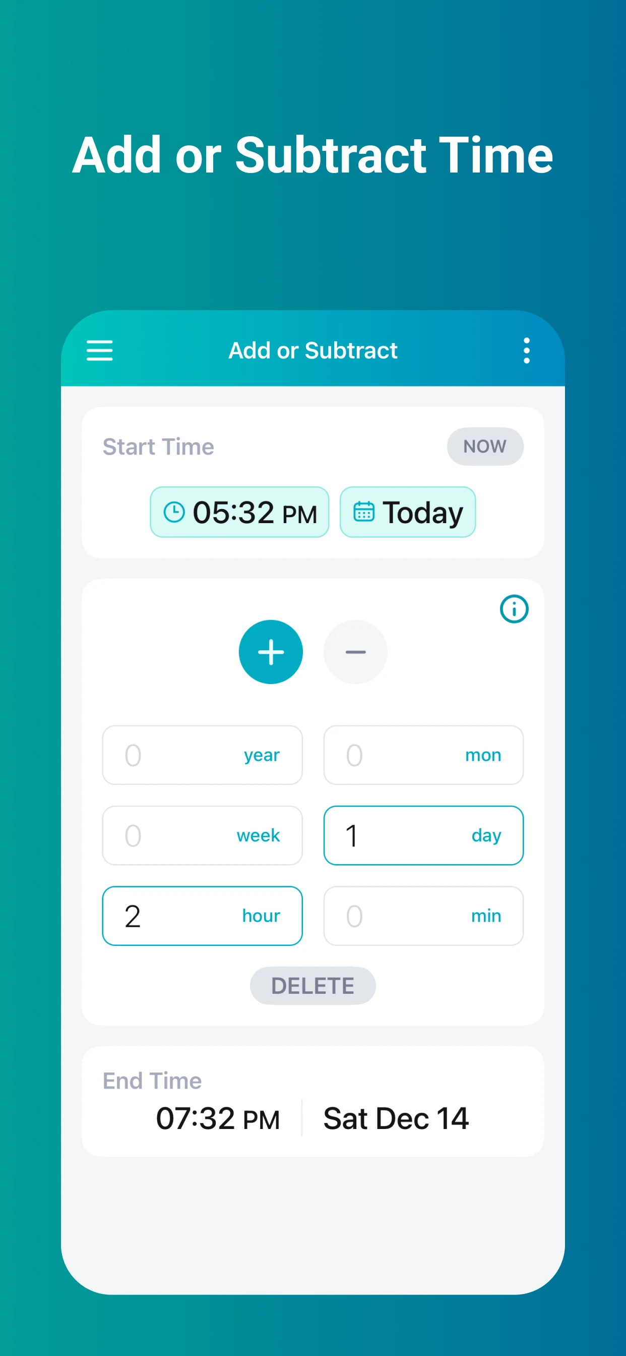 TimeCalc: Time Calculator screenshot