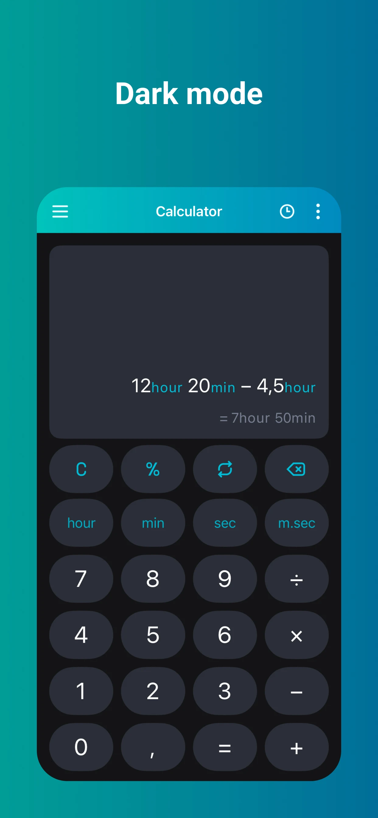 TimeCalc: Time Calculator screenshot