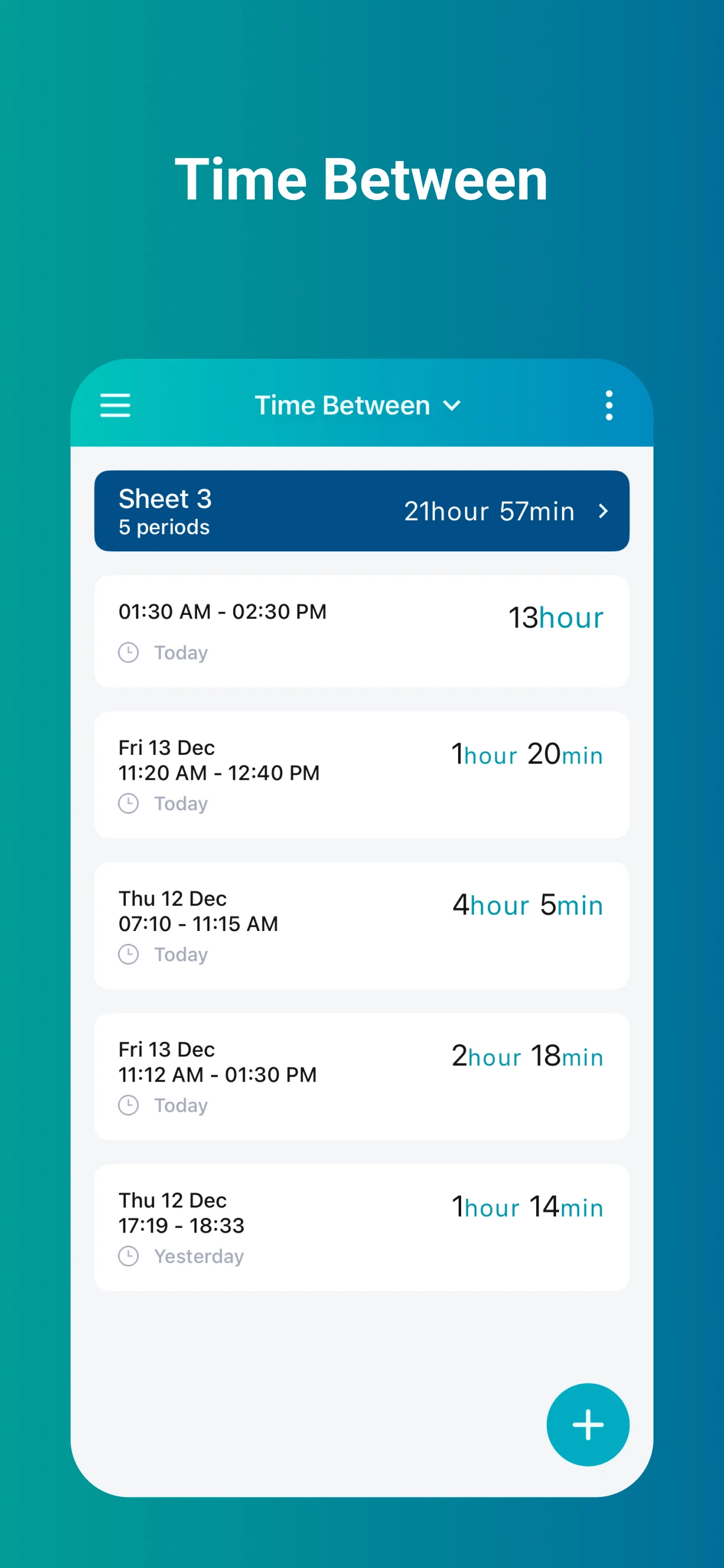 TimeCalc: Time Calculator screenshot